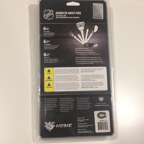 NHL BARBECUE MULTI-TOOL 6 piece tool - Picture 5 of 5